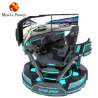 VR 3-Screen Car Racing Virtual Reality Simulator 6-Dof Black Car Racing เกมส์แมชชีน 5d การขับรถ