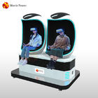 360 องศา Egg 9D VR Cinema Simulator อุปกรณ์เสมือนจริงแบบโต้ตอบ 3 ที่นั่ง