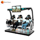 หยอดเหรียญ 3 ที่นั่ง Virtual Reality Simulator VR Cinema Dynamic