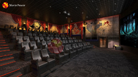 เอฟเฟกต์พิเศษ 5D Cinema 10 ที่นั่งธุรกิจระบบโรงละคร 4D