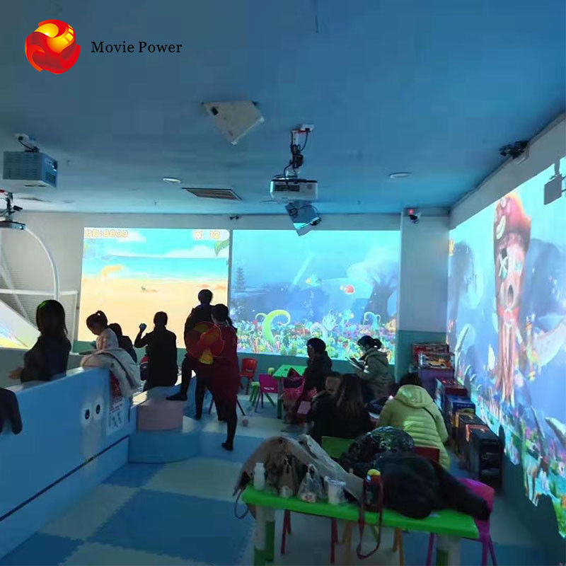 Children Playground Equipment 3d Projector Hologram Tunnel Interactive Motion Floor Games