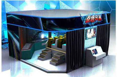 โรงภาพยนตร์ที่นั่ง 6/8/9/12 ซีรีส์ VR 9D ที่มีจอแสดงผล LED หลายจอ