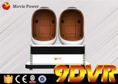 โรงภาพยนตร์ขนาด 1/2/3 ที่นั่ง 9D Vr Simulator Cinema Egg Shape สำหรับห้างสรรพสินค้า