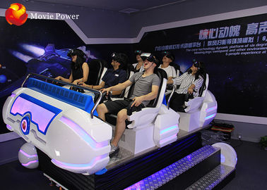 Multi Simulator 9D Simulator จำลองโลกเสมือนจริงด้วยชุดหูฟัง Blue / White Color