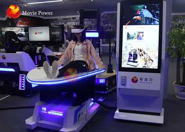 สีขาว 9 มิติ VR เครื่องจำลองภาพนิ่งแบบไดนามิกด้วยเกม Roller Coaster