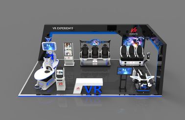 เฉพาะเหล็ก / ไฟเบอร์กลาสลุกขึ้นยืน 9D VR Theme Park สีที่กำหนดเอง