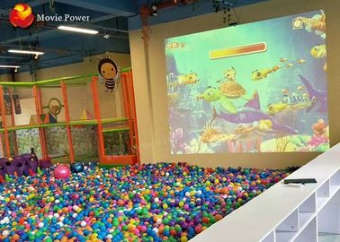 การฉายภาพ 3D Interactive Motion ขว้างบอลจำลองสนามเด็กเล่นในร่ม 2 เมตร * 3 เมตร