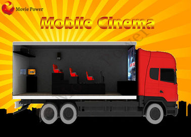 สมจริง Interactive Truck Mobile XD Cinema ที่นั่งหรูหรา 7d Cinema Simulator