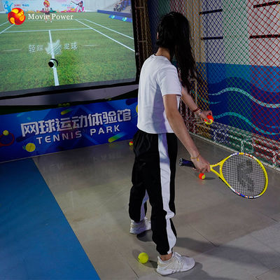 ผู้เล่น 1 คน VR Theme Park Children เกมเทนนิสแบบโต้ตอบเครื่องเสมือนจริง
