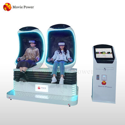 Movie Power Theme Park เก้าอี้ไข่ 9d ระบบโรงภาพยนตร์ 2 ที่นั่ง VR Cinema Theater
