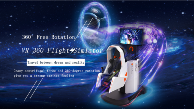Roller Coaster 360 Flight Simulator / 9d Vr Motion Simulator Chair วัสดุไฟเบอร์กลาส 0