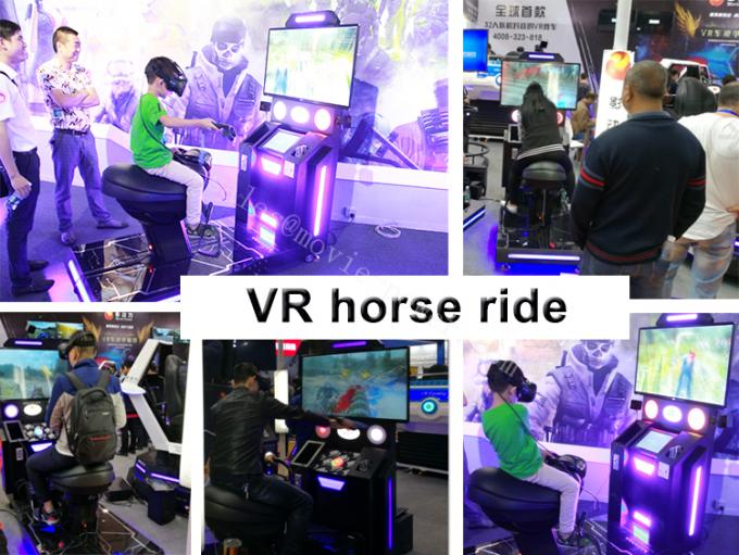 เครื่องออกกำลังกายจำลองการขี่ม้า VR Dynamic Kids Shooting อุปกรณ์เล่นเกม 9d VR 1