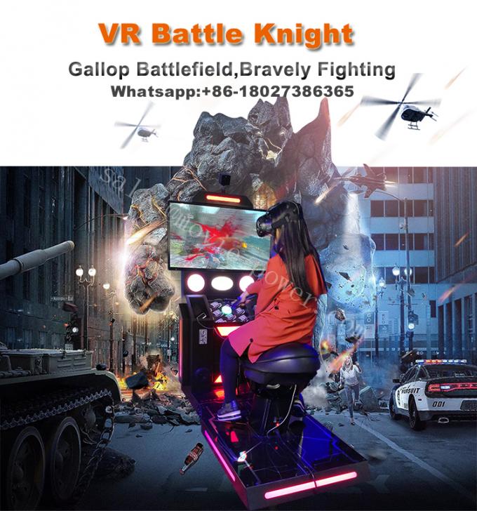 เครื่องออกกำลังกายจำลองการขี่ม้า VR Dynamic Kids Shooting อุปกรณ์เล่นเกม 9d VR 0