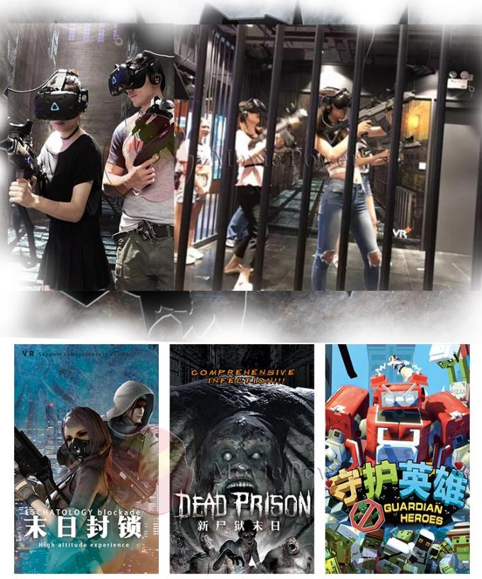 Multiplayer VR Interactive Games 360 Vision Virtual Reality Simulator แว่นตา HTC VIVE 1