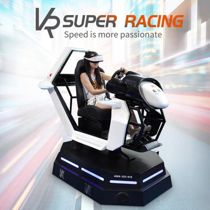 สนามเด็กเล่นในร่ม Car VR Racing 9D Simulator Electric Platform Car Racing Game Simulator 0
