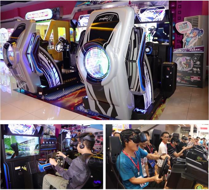 5d 9d Amusement Rides เครื่องเกม VR Arcade Racing Car Simulator 0