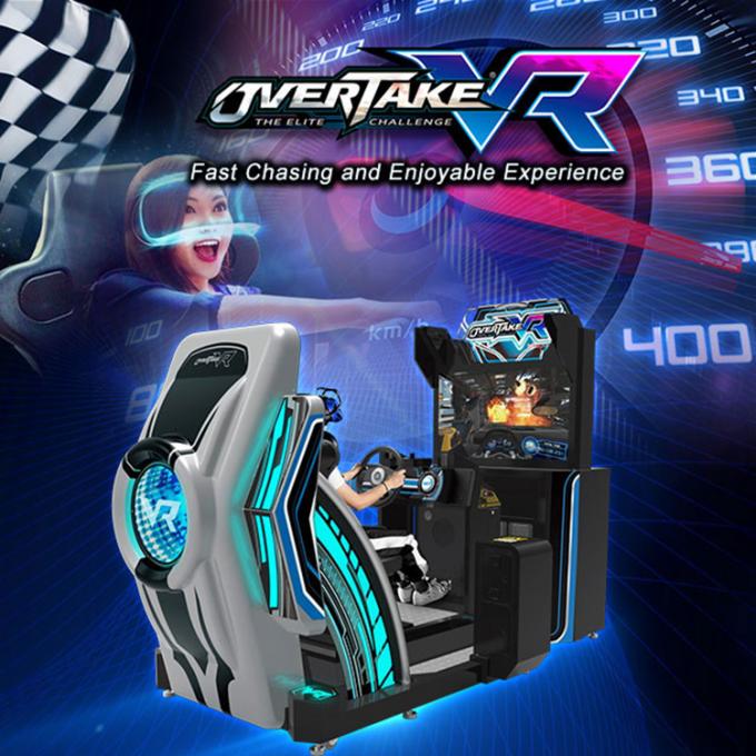 เกมอาเขต 9d Driving Simulator หยอดเหรียญ Kids Racing Car Games Machine 0