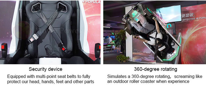 VR 360 Rotation Simulator เก้าอี้ VR พร้อมเกมที่น่าตื่นเต้น 50 เกม Virtual Reality Rotation Chair 1