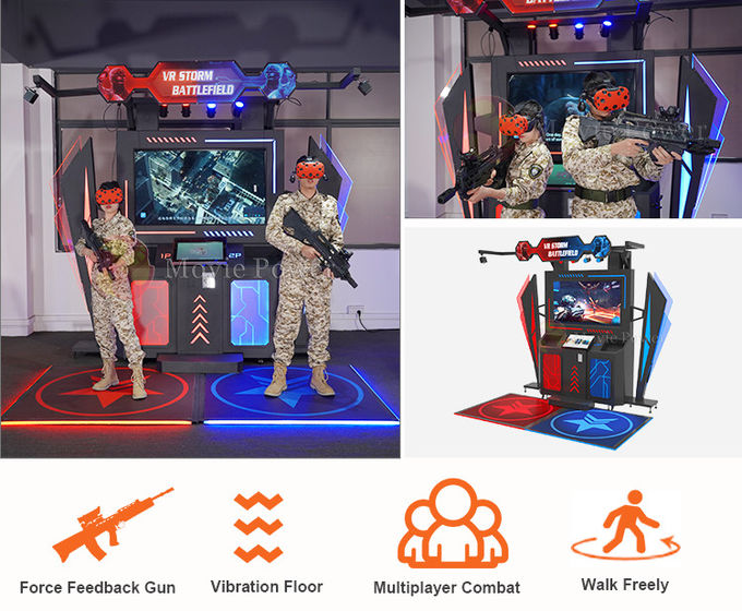 9D Virtual Reality Standing Platform ผู้เล่นหลายคน Vr Infinite Walking Space Battle Simulator 1