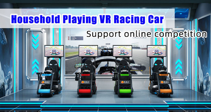 เกมในบ้านขนาดเล็กไฮดรอลิก VR Racing Simulator อุปกรณ์ขับรถยนต์ 0.5KW 0
