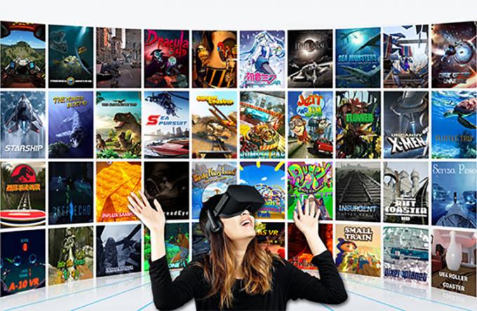 เครื่องเล่นในร่ม 9D Virtual Reality Cinema VR Space Theater Simulator 2