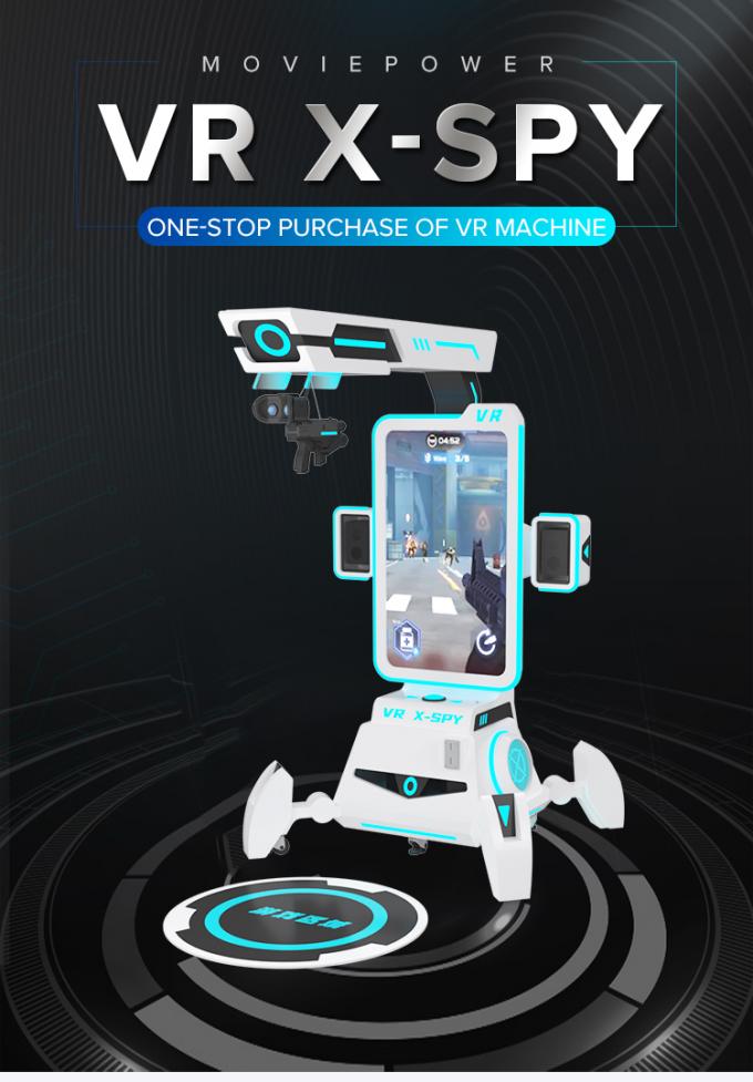 Movie Power VR เกมยิงปืน Arcade Simulator Virtual Reality Standing Platform 0