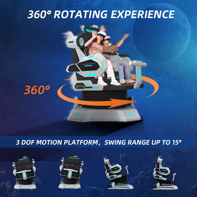 4d 8d 9d Virtual Reality Simulator Vr เครื่องเกม Roller Coaster Vr Chair 2 ที่นั่ง 2