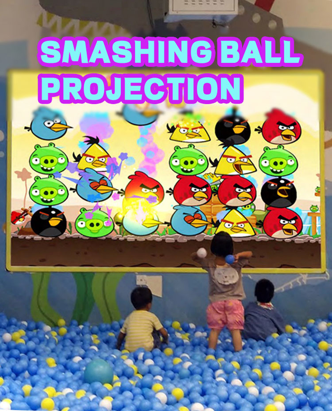 เกมส่องผนังชั้นใหญ่เด็ก สนามเด็กในบ้าน สนามเด็กเล่น 3D เกมบอลปฏิกิริยาสําหรับเด็ก 0