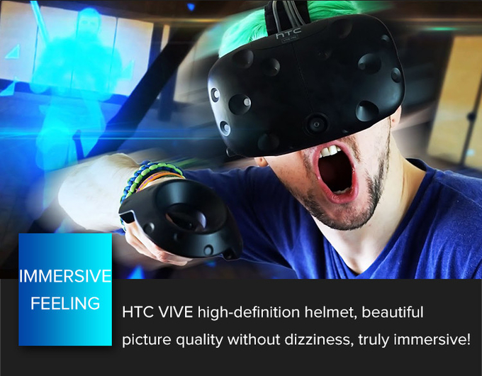 เกมยิงปลา VR 9D เกมสื่อสาร VR ด้วยเหรียญการดําเนินงาน ระบบการชําระเงินบัตรสําหรับสวน VR 3