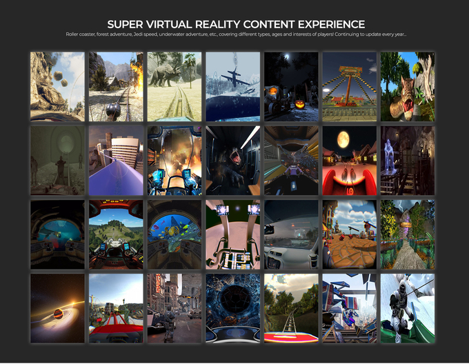 2.5kW ภาพยนตร์ Virtual Reality รอลเลอร์โคสเตอร์ ซิมูเลอเตอร์ 4 ที่นั่ง 9D VR ห้องภาพยนตร์อวกาศ 7