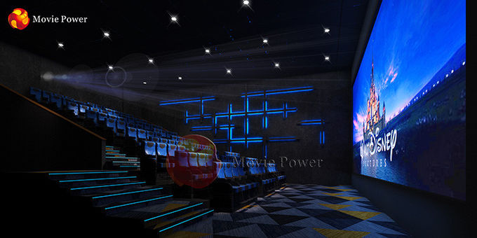 Immersive Experience 3d 9 ที่นั่งโรงภาพยนตร์โฮมเธียเตอร์ระบบ Simulator 0