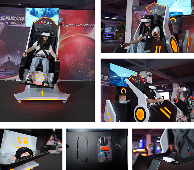 VR 360 Rotation Simulator เก้าอี้ VR พร้อมเกมที่น่าตื่นเต้น 50 เกม Virtual Reality Rotation Chair 2