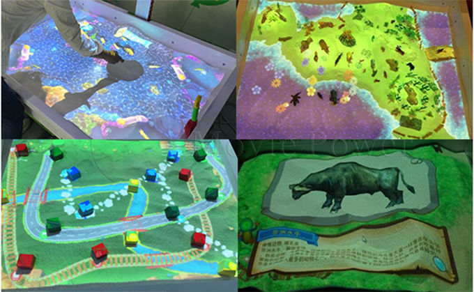 สนามเด็กเล่นในร่มสำหรับเด็ก AR Interactive Game Multiplayer Interactive Magic Game Sand Box 1