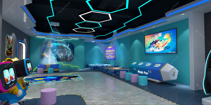 สวนสนุก VR Theme Park เครื่องเกมอาร์เคดแบบโต้ตอบ Virtual Reality Simulator 0