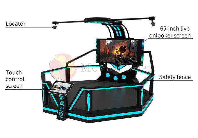 กีฬาความบันเทิงเครื่องเกมอิเล็กทรอนิกส์ 9d VR Shooting Simulator 1