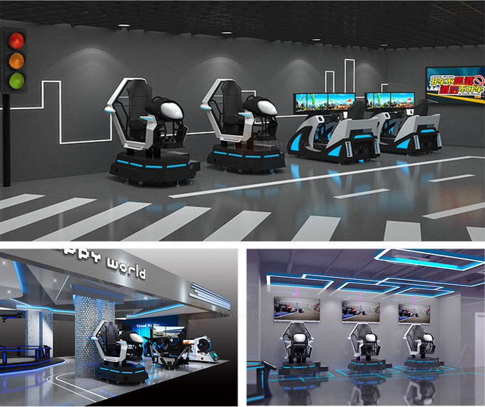รับเงิน 9D VR Racing Simulator นั่งบนรถ Aracde Game Seat Driving System F1 Motion Platform 0