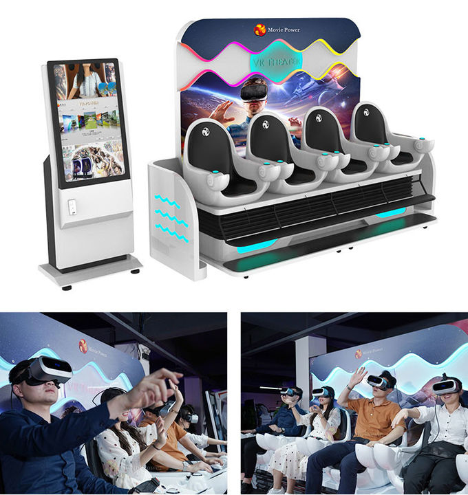 ประสบการณ์จริงจริงเสมือนจริง 9D VR เก้าอี้ไข่ Cinema Simulator 9D VR 0