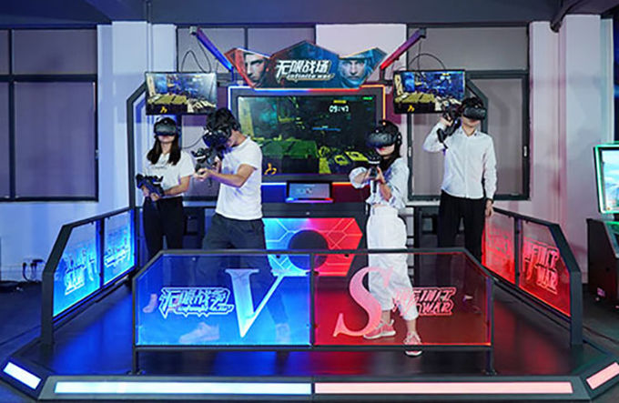 ผู้เล่น 4 คนแบบโต้ตอบ Virtual Reality Simulator เกมยิงปืน 1