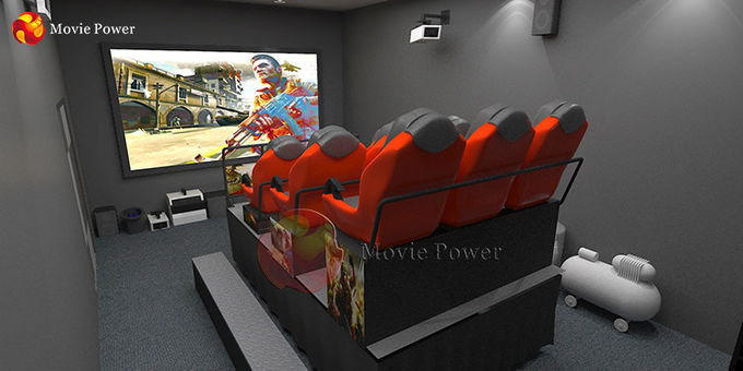 7D Cinema 6 People อุปกรณ์ที่นั่งไดนามิกปลอดภัยและควบคุมง่าย 0