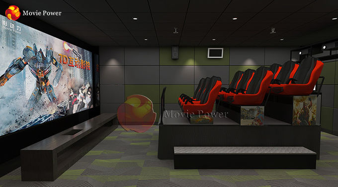 เอฟเฟกต์พิเศษแบบโต้ตอบในร่มเชิงพาณิชย์ Custom 5d 7d 9d VR Cinema Theater Simulator Equipment 1