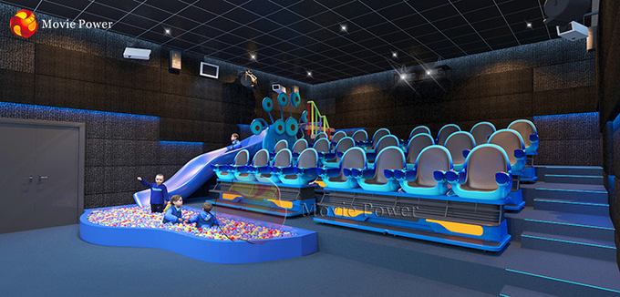 ความบันเทิง 5D Simulator Cinema System Motion Chair อุปกรณ์ VR ธีมโรงภาพยนตร์ 5D 0