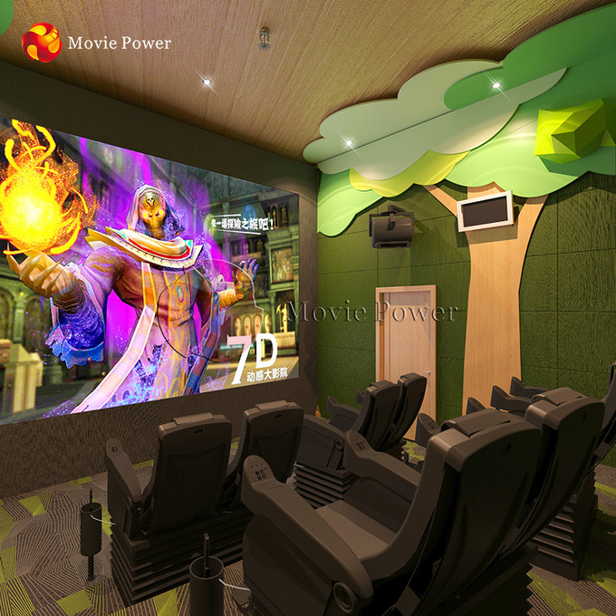 ความบันเทิง 9D VR Simulator 5D Cinema System Motion Chair VR Equipment Theme 5D Movie Theater 0