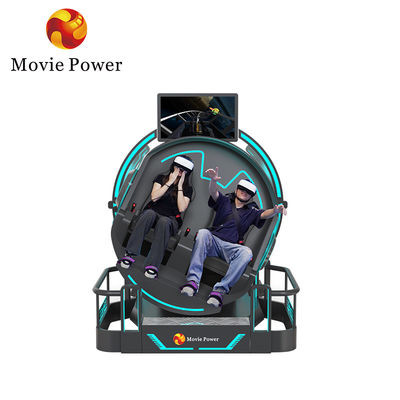 สวนสนุก 9D VR Simulator 2 ที่นั่ง เหรียญที่ใช้งาน VR เกมส์ ห้องแสดงภาพยนตร์บิน AR MR Entertainment