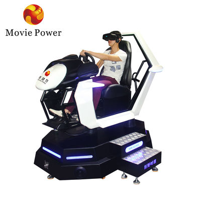 เครื่องจําลองการแข่งขัน VR 360 Rotating เครื่องจําลองการสนุกสนาน Arcade เกมขับรถ