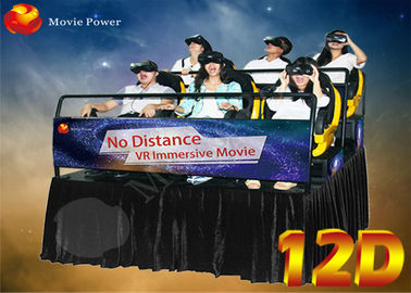 ไฮโดรลิค / อิเล็กทรอนิคส์ 12D โรงภาพยนต์จำลองด้วย 6 DOF Dynamic Platform