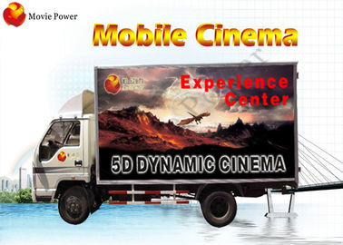Cabin Waterproof VR รถบรรทุกมือถือ 5D Cinema ที่ซับซ้อน 6 - 12 ที่นั่ง