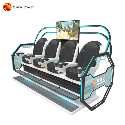 ผู้เล่น 4 คน 9D VR Cinema Theater Roller Coaster สำหรับสวนสนุกในร่ม