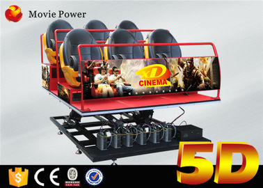 โรงละคร Cinema Reality 5d จริงด้วยเก้าอี้ 5d 5d Seat 6 Dof Motion Platform