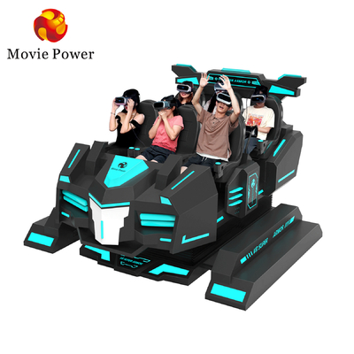 Theme Park 5.0KW 9D VR Cinema Roller Coaster Simulator 144 ภาพยนตร์รวมอยู่ด้วย