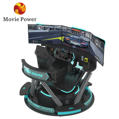 9d Vr 6 Dof การแข่งขันรถ Simulator อาร์เกดเกมส์อาร์เกดความเป็นจริงด้วย 3 จอ